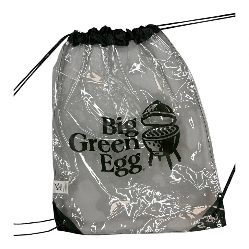 Big Green Egg Drawstring Backpack Clear Promotional‎ Cinch Bag BBQ Grill